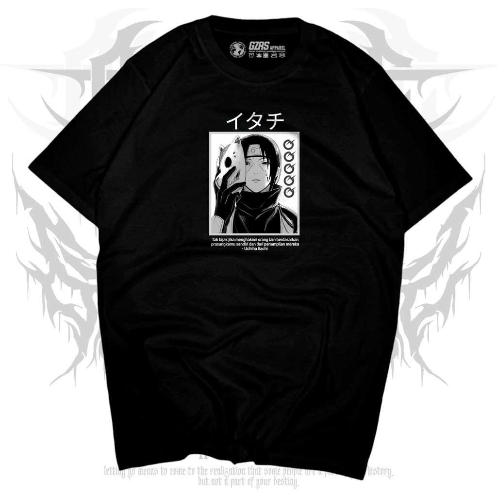 เสื้อยืด GZRS Anbu Itachi - สีดํา