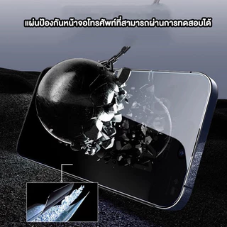 ฟิล์มกระจก Kingkong สำหรับ ป้องกันไฟฟ้าสถิตย์ IPhone 12 13 14 11 15 16promaxเต็มจอขอบดำ งานดี ส่วนโค้งขนาดใหญ่