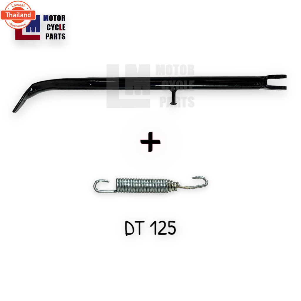 ขาตั้งข้าง YAMAHA DT 100 x , DT 125 mx และสปริง สีดำ สินค้าเทียgenuine