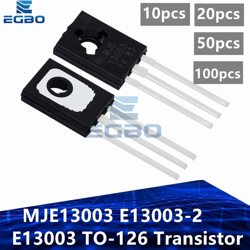 10 ~ 100 ชิ้น LOT MJE13003 E13003-2 E13003 TO-126 ทรานซิสเตอร์ 13003 ใหม่เดิม