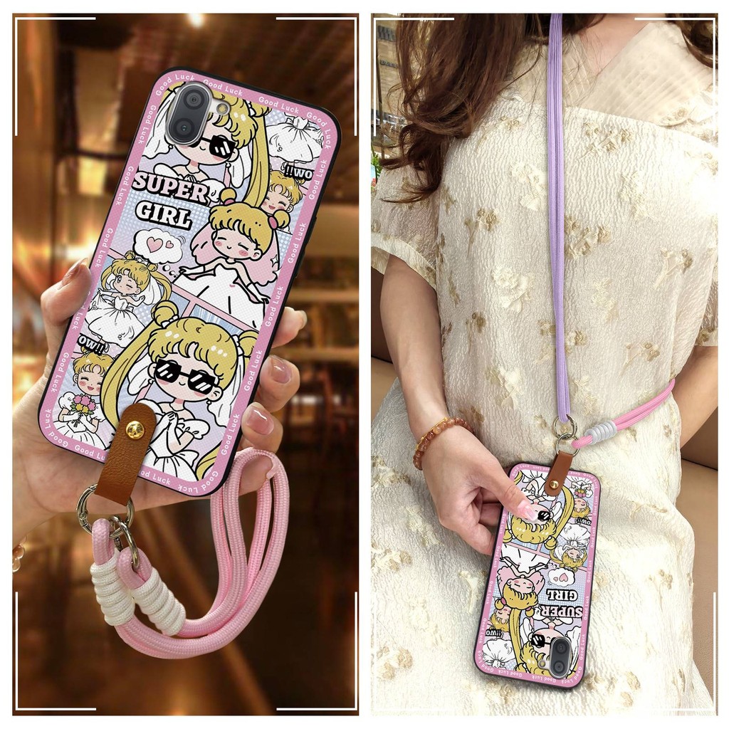 ซิลิโคนป้องกันฝุ่นสําหรับ Sharp Aquos R3/SHV44/SH-04L TPU กันกระแทก Full wrap Graffiti สร้อยคอกันน้ํ