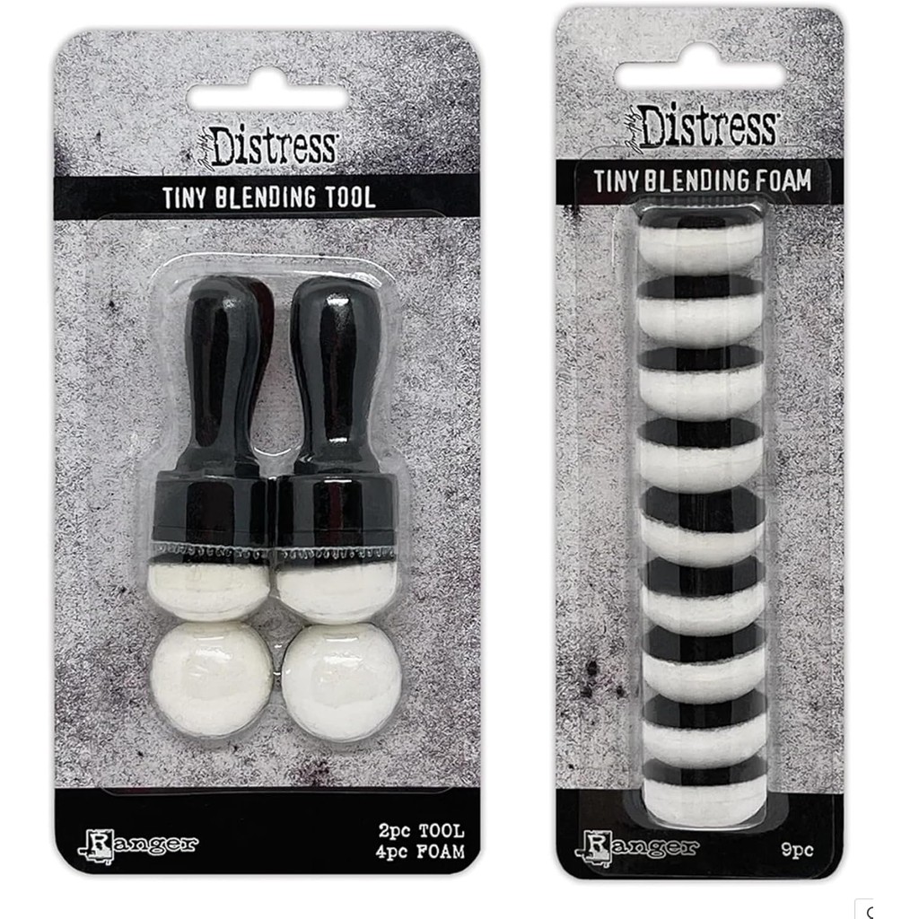 Tim Holtz Distress Tiny Blending Tool และโฟมเพิ่มเติม Bundle Ranger Ink มกราคม 2024 เปิดตัว DUWV