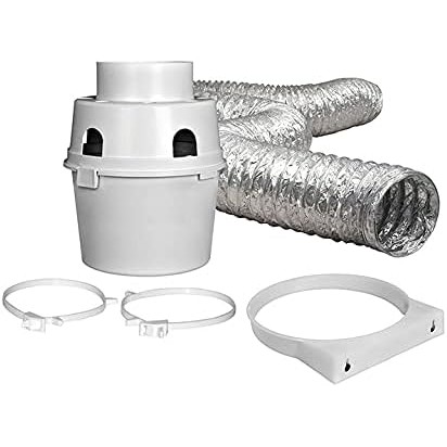 Daundas Jafine TDIDVKZW Proflex Indoor Dryer Vent Kit 4 นิ้วโดย 5 ฟุต Proflex Duct NF85