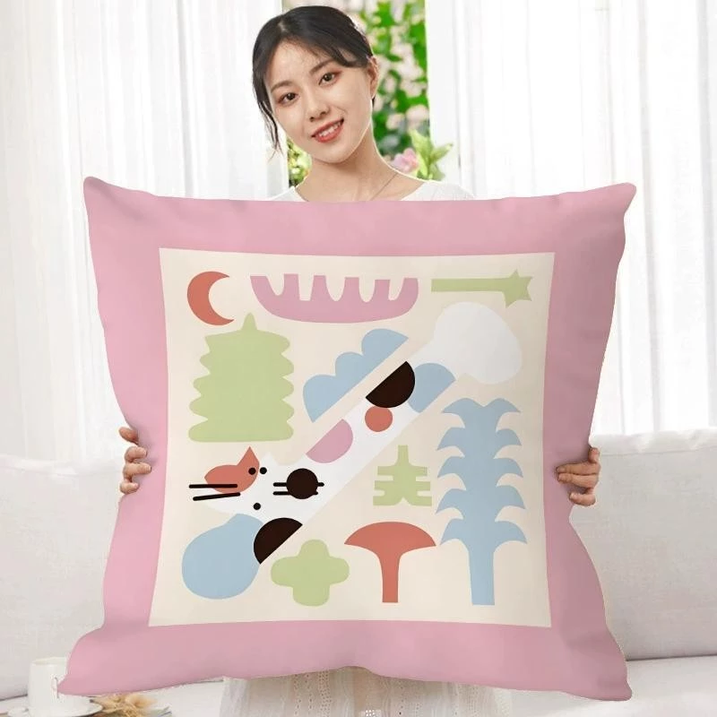 ปลอกหมอนโซฟา 45x45 ซม. ลายสองด้าน ผ้าขนนุ่ม thumbnail 4