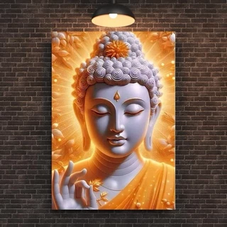 ไวนิลกรอบพระพุทธรูป เหมาะสำหรับการตกแต่งบ้านและวัด