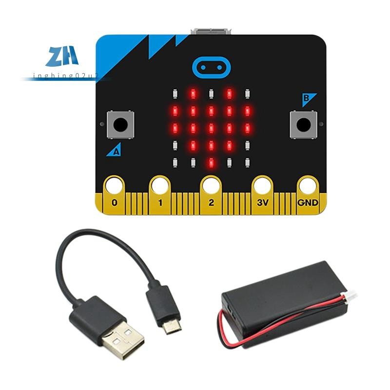 V1.5 บอร์ดพัฒนารถสมาร์ทชุด/Qtruck/Python Education Microbit หุ่นยนต์ตั้งโปรแกรมได้สําหรับ DIY
