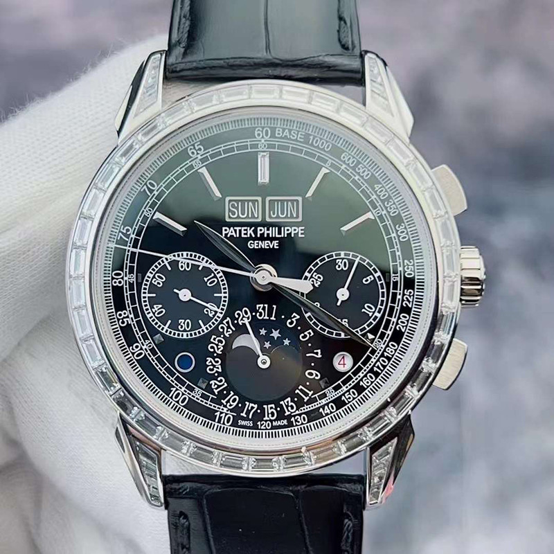 PatekPhilippee Super Complex Function Chronograph 5271P Perpetual Calendar Watch Male PT950 Platinum
