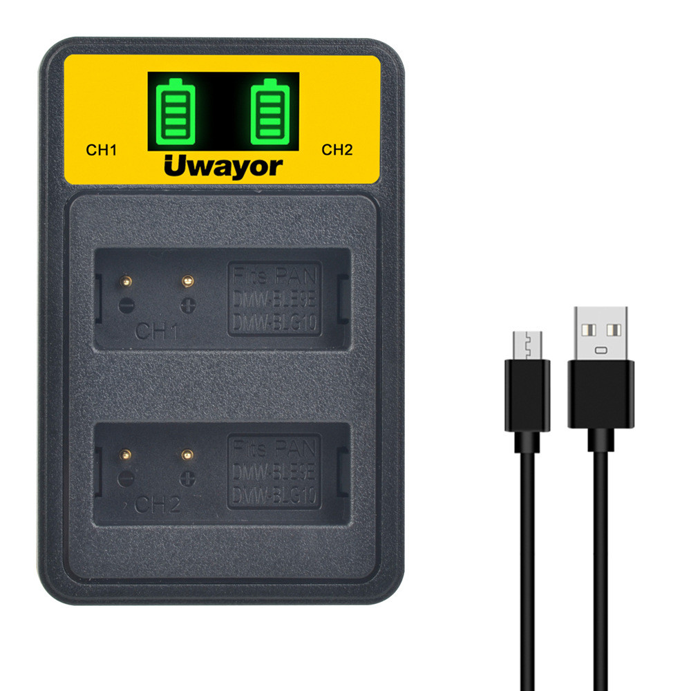แบตเตอรี่กล้อง DMW-BLG10 DMW-BLE9 Charger เหมาะสําหรับ Panasonic Lumix DMC-GX7 GX9