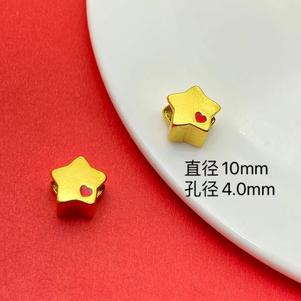 ลูกปัดตัวอักษร Love Ruyi Fu สำหรับเครื่องประดับ DIY สีเงินและสีทอง thumbnail 6