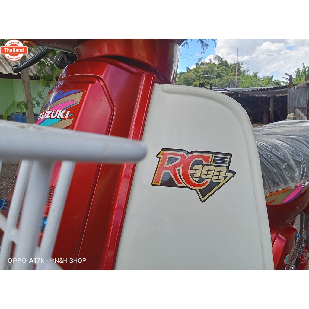 สติ๊กเกอร์​RC100​-RC80 สติ๊กเกอร์​เรซิ่น​นูนใส​ อะไหล่ทดแทนของเดิม
