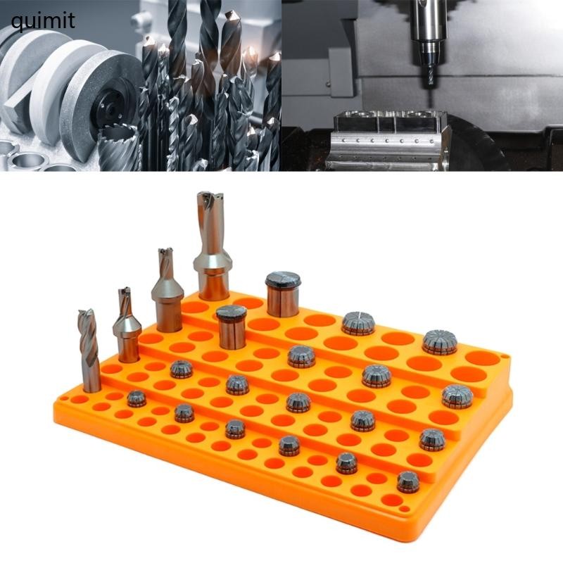 QUIM กล่องเก็บเครื่องมือ Spring Collet Storage Box สําหรับ Collets ทนทาน ER25 ER32 16N32