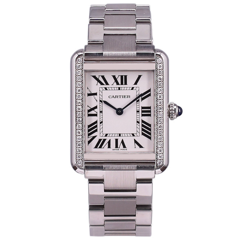 เคารพหญิง Cartier Series Cartier Diamond English W5200013Cartier Luxury Watch Tank