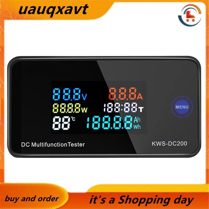Dc KWS DC200 โวลต์มิเตอร์แบบดิจิตอลแอมป์มิเตอร์ 100A จอแสดงผล LCD Power Energy Multimeter ไม่มีแบตเต
