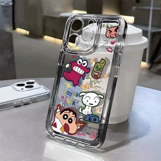กรณีโทรศัพท์iPhone 13 11 16 Pro Max 15 14 12 Pro Max 8 7 Plus X XR XS 6 6S ดินสอสี Shinshin เคสโทรศัพท์มือถือแบบนิ่ม TPU