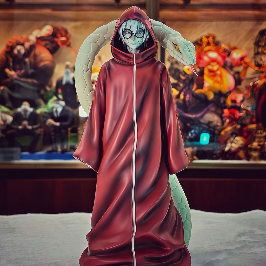 [DW] Naruto GK Kabuto Yakushi 29 cm Reanimation Akatsuki Cloak Collectible Figure
