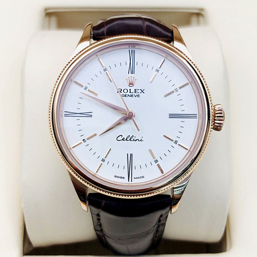 Rolex Rolex Rose Gold Cellini Series Watch 39mm Automatic Mechanical Men Swiss Watch 50505