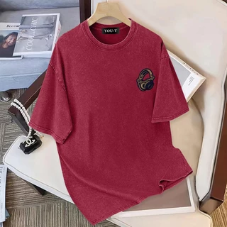 Basi💥เสื้อยืด oversize unisex สตรีทแฟชั่น โคตรนุ่ม เสื้อ cotton 100% ไม่หดตัวลาย เสื้อไม่ยับ ลาย "Dekkkvy"