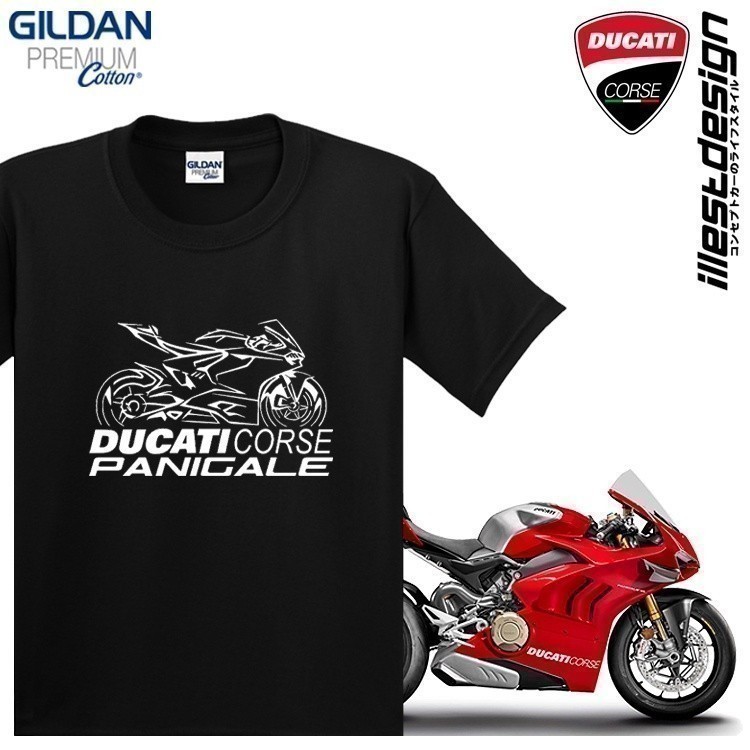 แฟชั่น 23 2025 เสื้อยืด Moto : Ducati BD101 Panigale Bike และการออกแบบข้อมูลจําเพาะ 1 เสื้อยืด PANIG