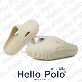 Hello Polo รุ่น HP8037 ผู้ชายและผู้หญิง แบบสวม รองเท้าสุขภาพ รองเท้านุ่ม รองเท้าแตะ กันลื่น แฟชั่น น้ำหนักเบาใส่สบา EVA