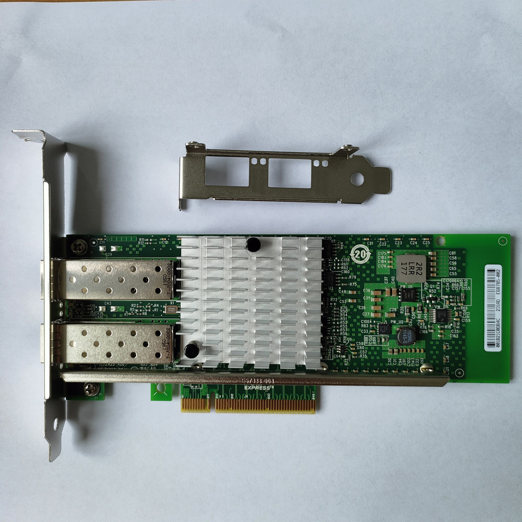 การ์ดเครือข่าย Mega ใหม่ล่าสุด X520-SR2 Mega Dual Port intel 82599es ชิปหลักการ์ดเครือข่ายไฟเบอร์ออป