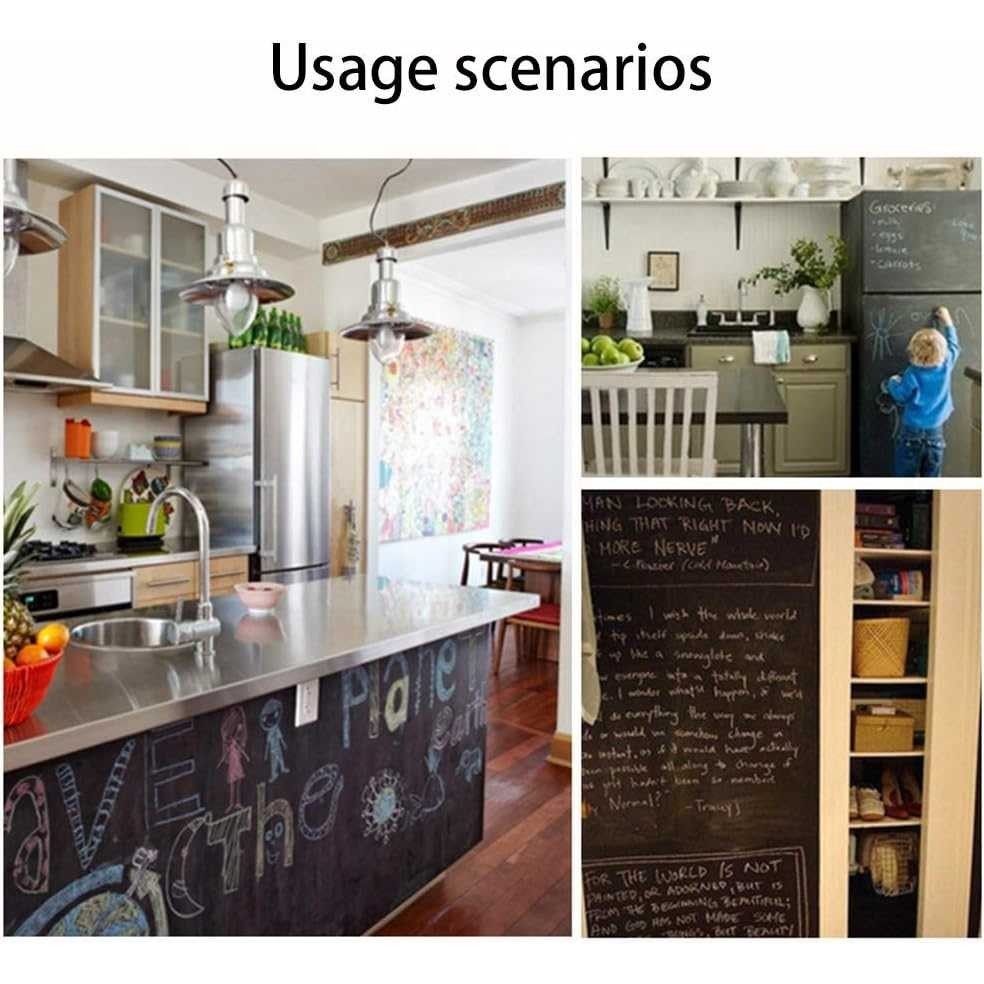 MRNSTREH&F สติ๊กเกอร์ติดผนังไวท์บอร์ดแบบยืดหยุ่น 200x45ซม. - HF514