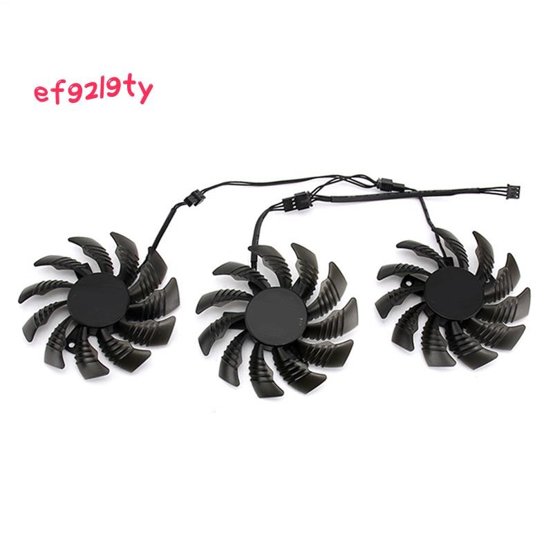 3PCS 75 มม.PLD08010S12H 3PIN GTX970 GPU พัดลมสําหรับ GV-N970WF3OC-4GD GTX970 กราฟิกการ์ดพัดลมระบายคว