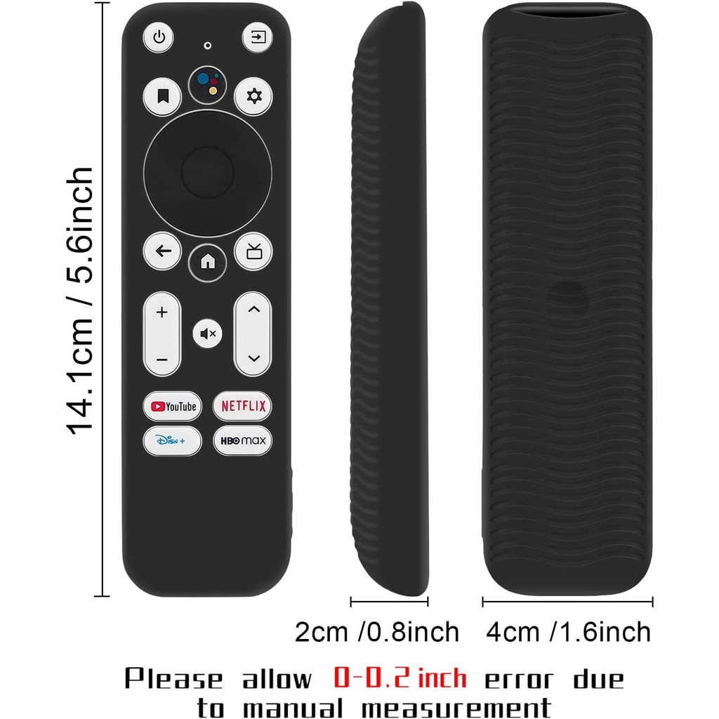 เคสรีโมทซิลิโคนป้องกัน 5 ชิ้นสําหรับ Onn Android TV 4K UHD Stick กล่องทีวีระยะไกล 100024646 10002624