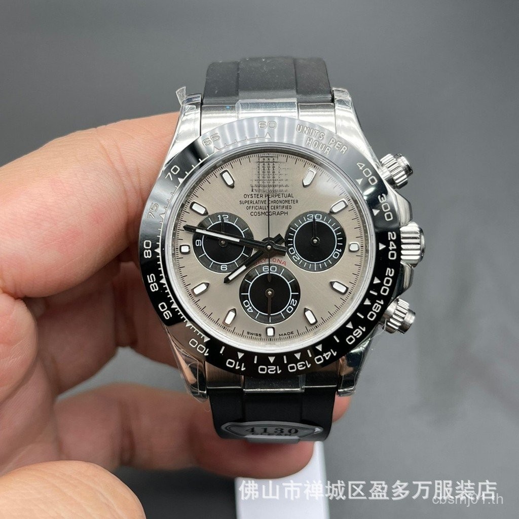 Shawn Yue Cement สีเทา Daytona สีเขียว Goldy Panda Di นาฬิกาผู้ชายอัตโนมัติธุรกิจสแตนเลส 888 KTJL