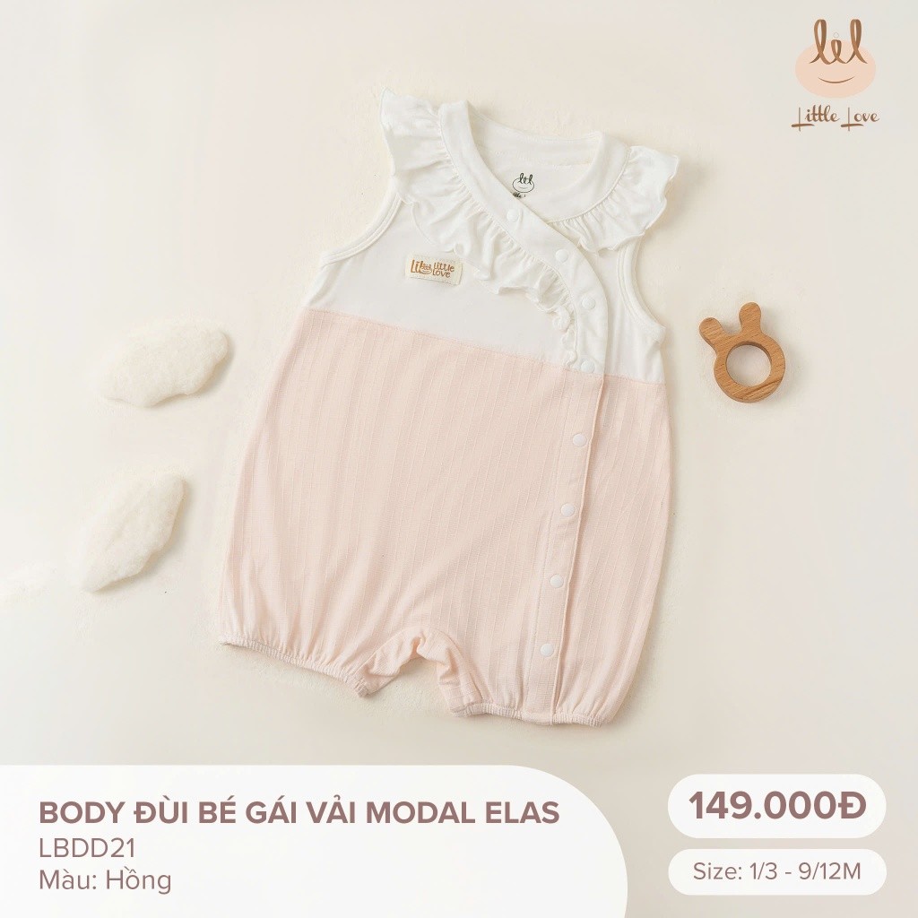 LiL Little Love ชุดบอดี้สูทเด็กผู้หญิง modal elas (LBDD21)