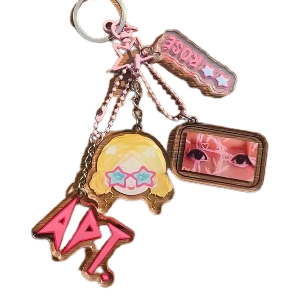 M สินค้า ROSEAPT Park Chae Young อะคริลิคสองด้านพวงกุญแจกระเป๋านักเรียนเครื่องประดับจี้ Park Chae Yo