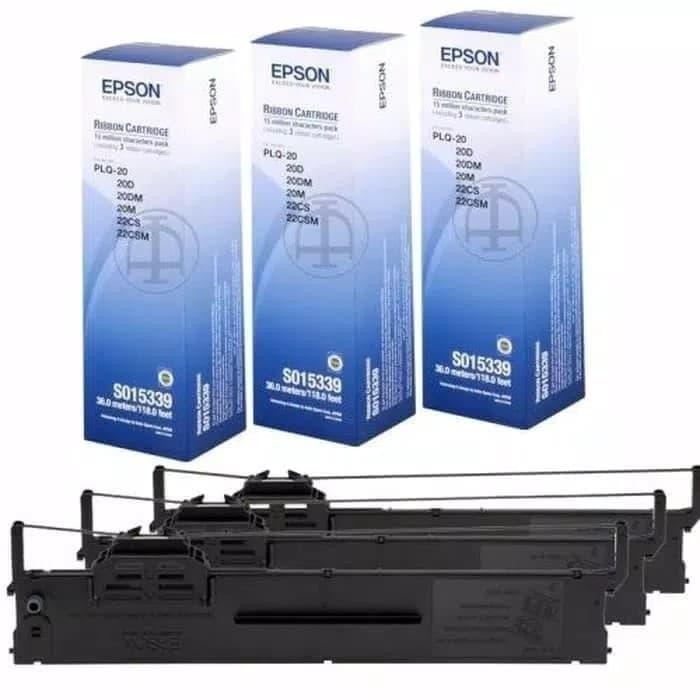 ริบบิ้น EPSON PLQ-20/PLQ-30 3 ชิ้น! - สีดํา