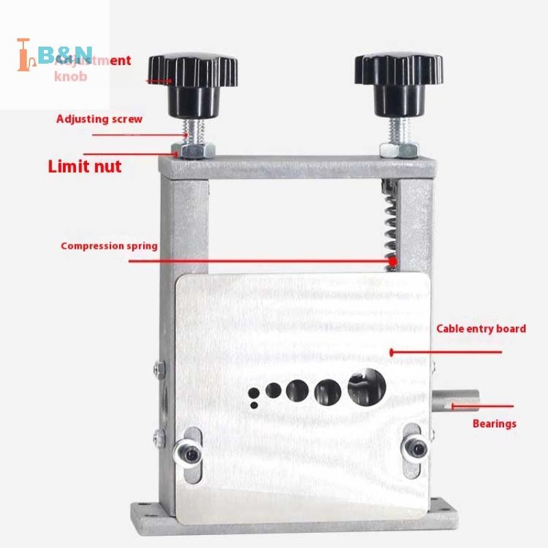 XeR เครื่องปอกสายไฟแบบแมนนวล 6 ช่อง 5 ใบมีดแบบพกพากรอบโลหะลวด Peeler สําหรับขูดทองแดงรีไซเคิล 3-17 มม.TH ราคา ถูกที่สุด ดีลบีเคเค แกลเลอรีภาพที่ 6