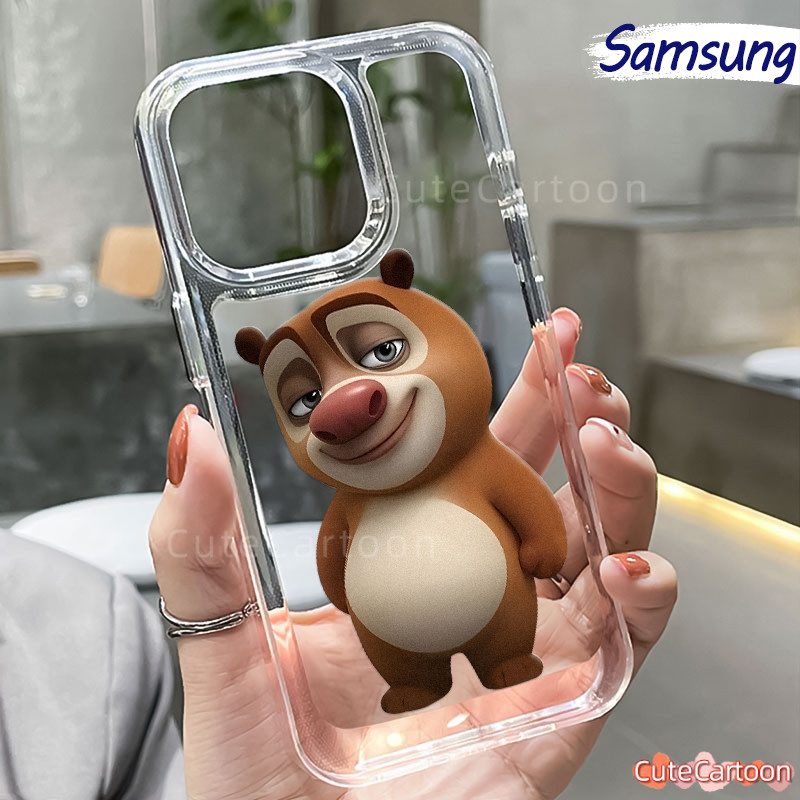 Anime Big Bear PC Case Samsung Galaxy A55 A54 A15 A05 A05s A06 A14 A13 A24 A35 A23 A33 A53 Glossy Gu
