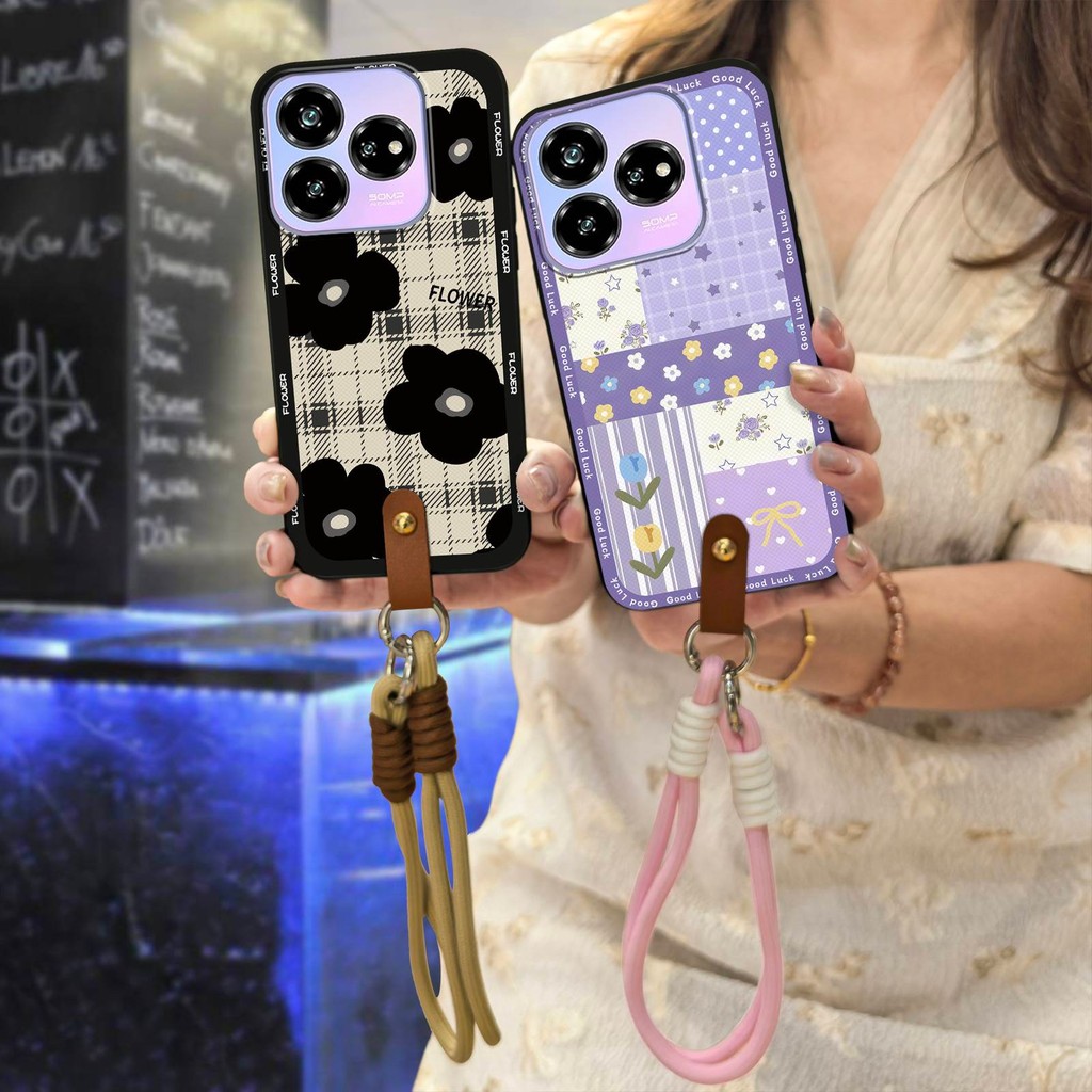 ฝาหลังกันกระแทกเคสโทรศัพท์สําหรับ ZTE Blade V60 ออกแบบ/Axon 60 Lite ทนทานแฟชั่นการออกแบบสร้อยคอกันน้