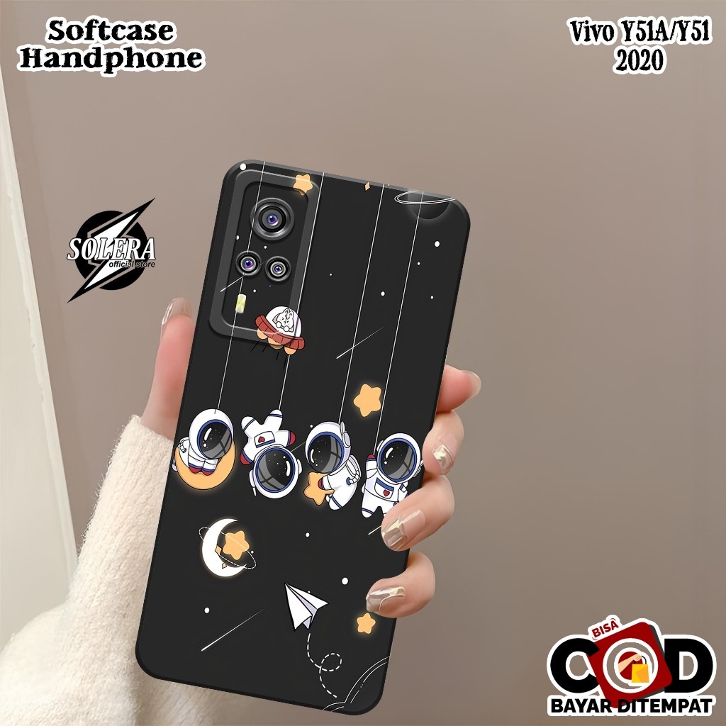 Vivo Y51A/Y51 Softcase Vivo Y51A/Y51 ล่าสุดซิลิโคน Pro กล้องแฟชั่น ASTRONAUT Cover Hp Kesing Vivo Y5