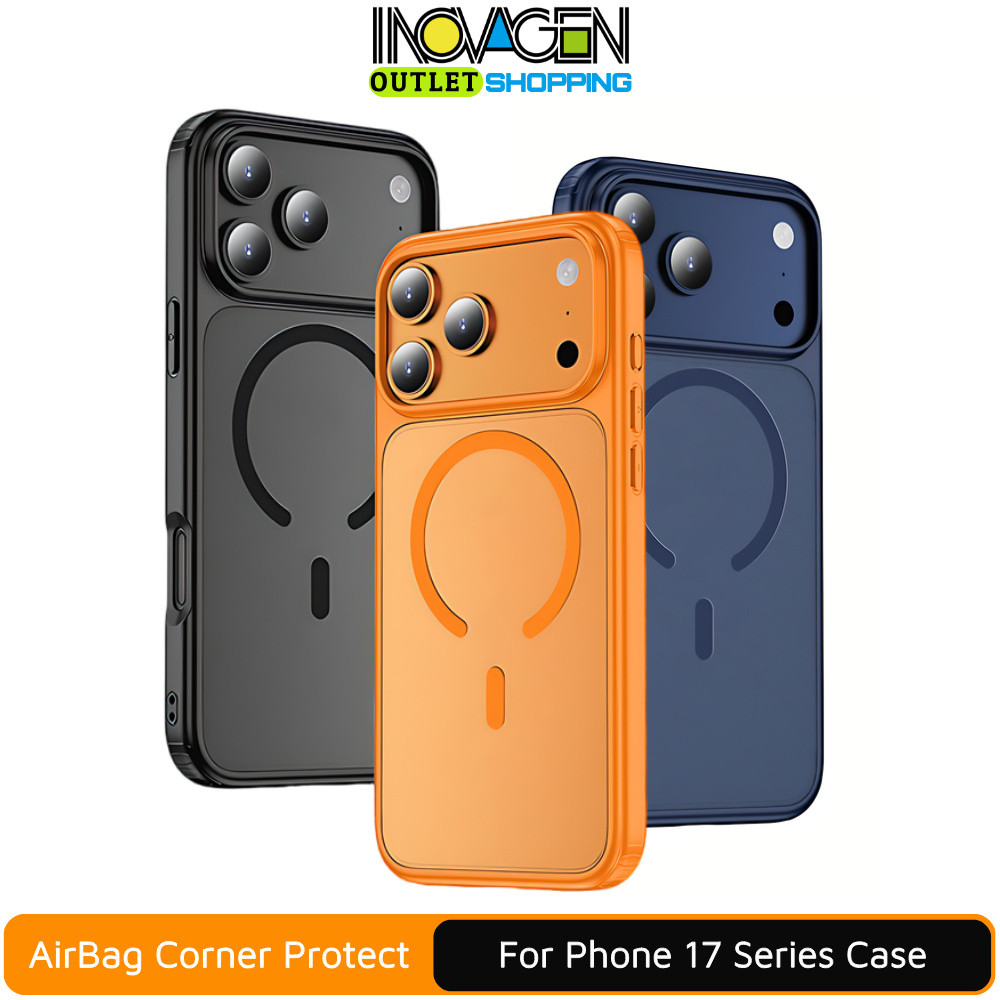 INOVAGEN สําหรับโทรศัพท์ 17 Pro Max/17 Pro/17 Air/17 เคสโทรศัพท์แม่เหล็ก,ShockProof Soft เคสโทรศัพท์สําหรับโทรศัพท์ 17