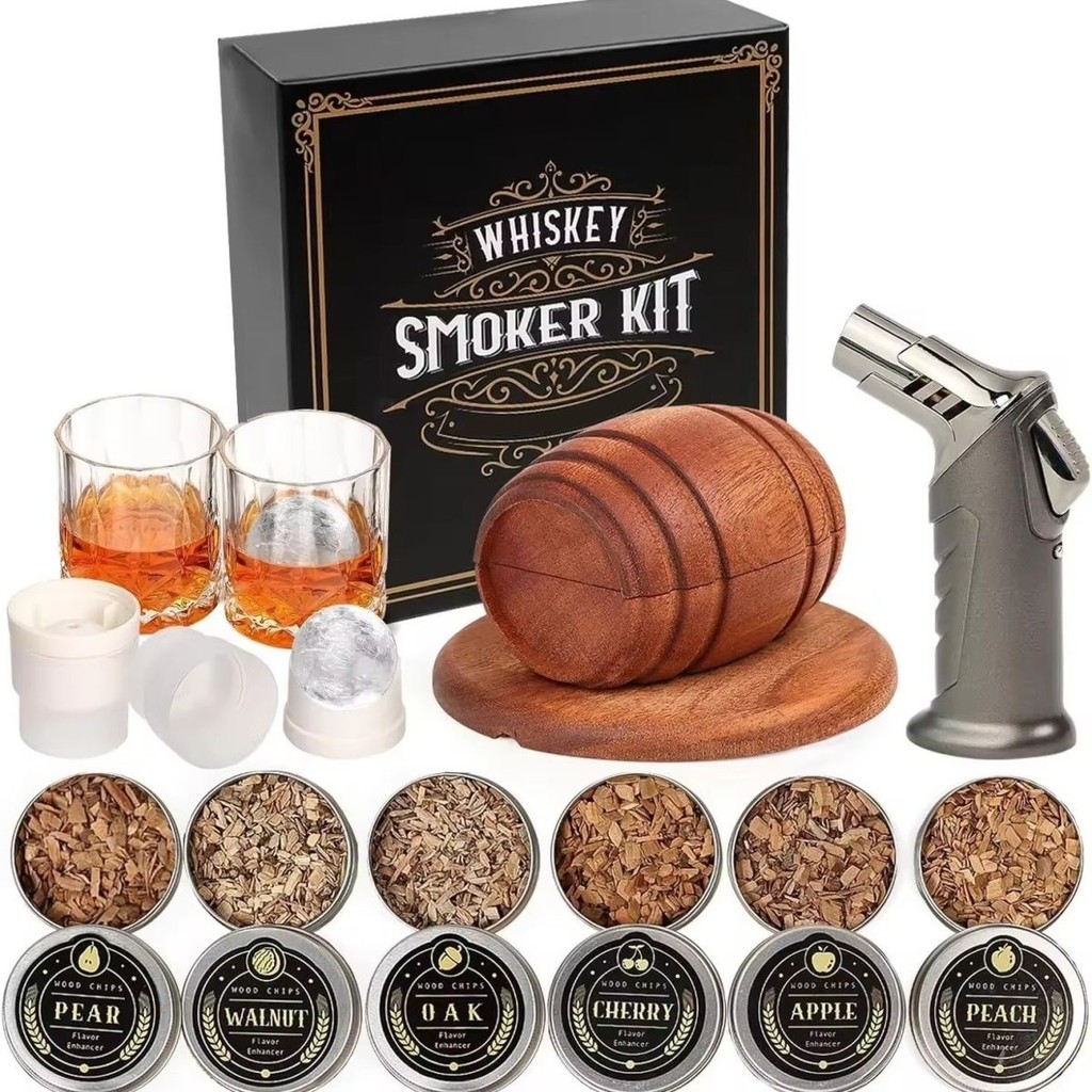 𝗦𝗠𝗢𝗞𝗘𝗥 𝗞𝗜𝗧 𝗪𝗛𝗜𝗦𝗞𝗘𝗬 🥃🔥 + ชุดไม้chips 🌳