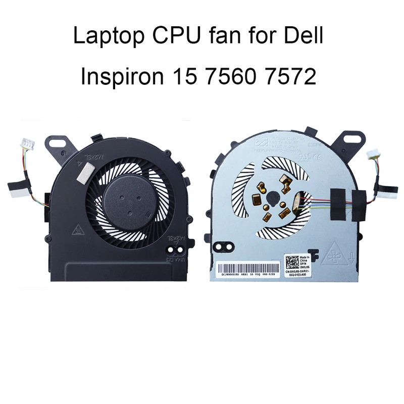 พัดลมระบายความร้อน CPU คอมพิวเตอร์สําหรับ Dell Inspiron 15-7560 7572 Vostro 5468 5568 0w0j86 0W0J85 