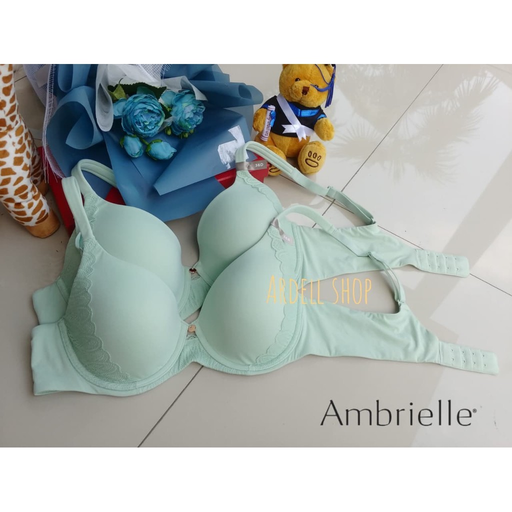 CA Ambrielle บราไร้โครงผู้หญิง Full Cup สบาย Elegant 36B 36D Mint
