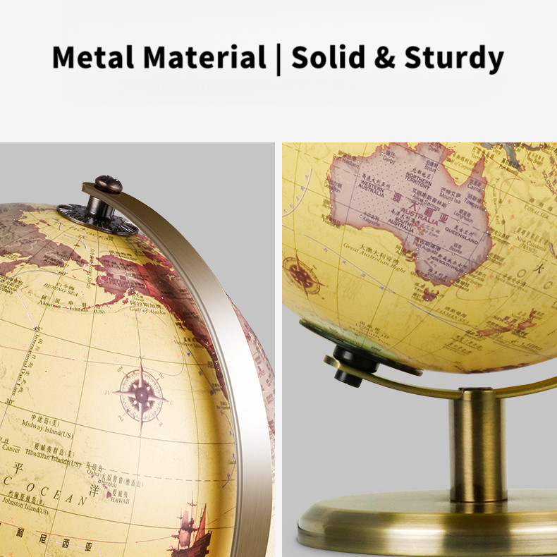 [Legend6]   20/23/30 ซม.G Globe ภาษาอังกฤษหมุน 360 องศาแผนที่โลกโรงเรียนภูมิศาสตร์การศึกษาตกแต่งบ้าน Globo Terrestre เด็กเรียนรู้การสอน - รูปที่ 7
