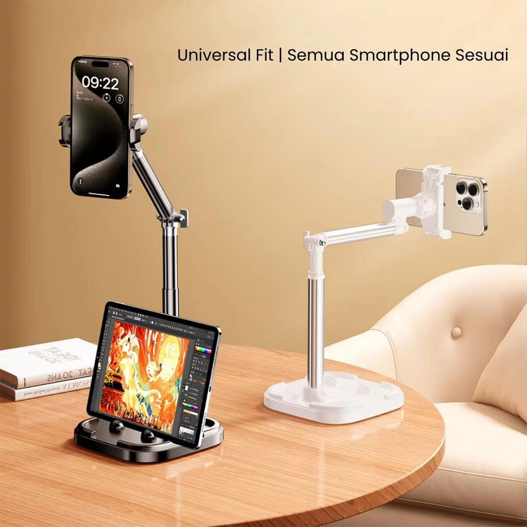 ที่วางโทรศัพท์อลูมิเนียม ปรับได้ 360 องศา thumbnail 3