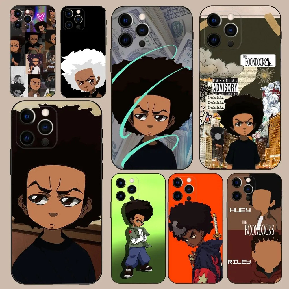 TP-1 Huey Freeman B-Bondocks เคสโทรศัพท์สําหรับ iPhone 16, 17,15,14,13,12,11,Pro,X,XS,Max,XR,Plus,Mi
