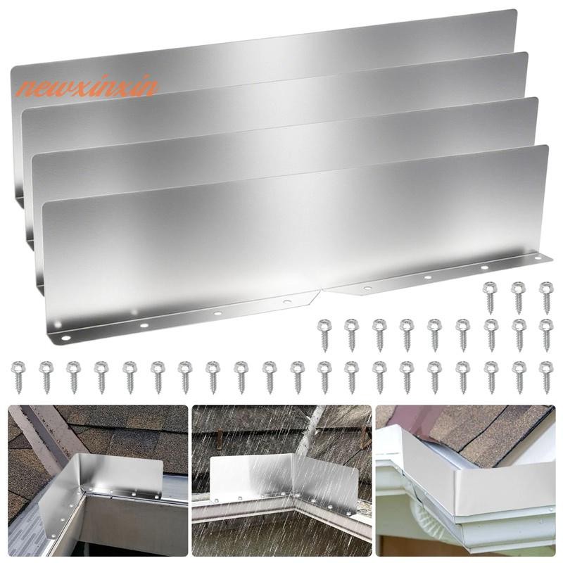 [NT-t] 4 ชิ้น Rainwater Valley Gutter Splash Guard Rain Drip Gutter Guard, Rain Drip Gutter Guard สํ