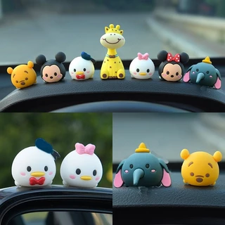 เครื่องประดับรถยนต์ตกแต่งภายในคอนโซลกลางรถน่ารักตุ๊กตาดิสนีย์เครื่องประดับตกแต่งแห้งของขวัญ