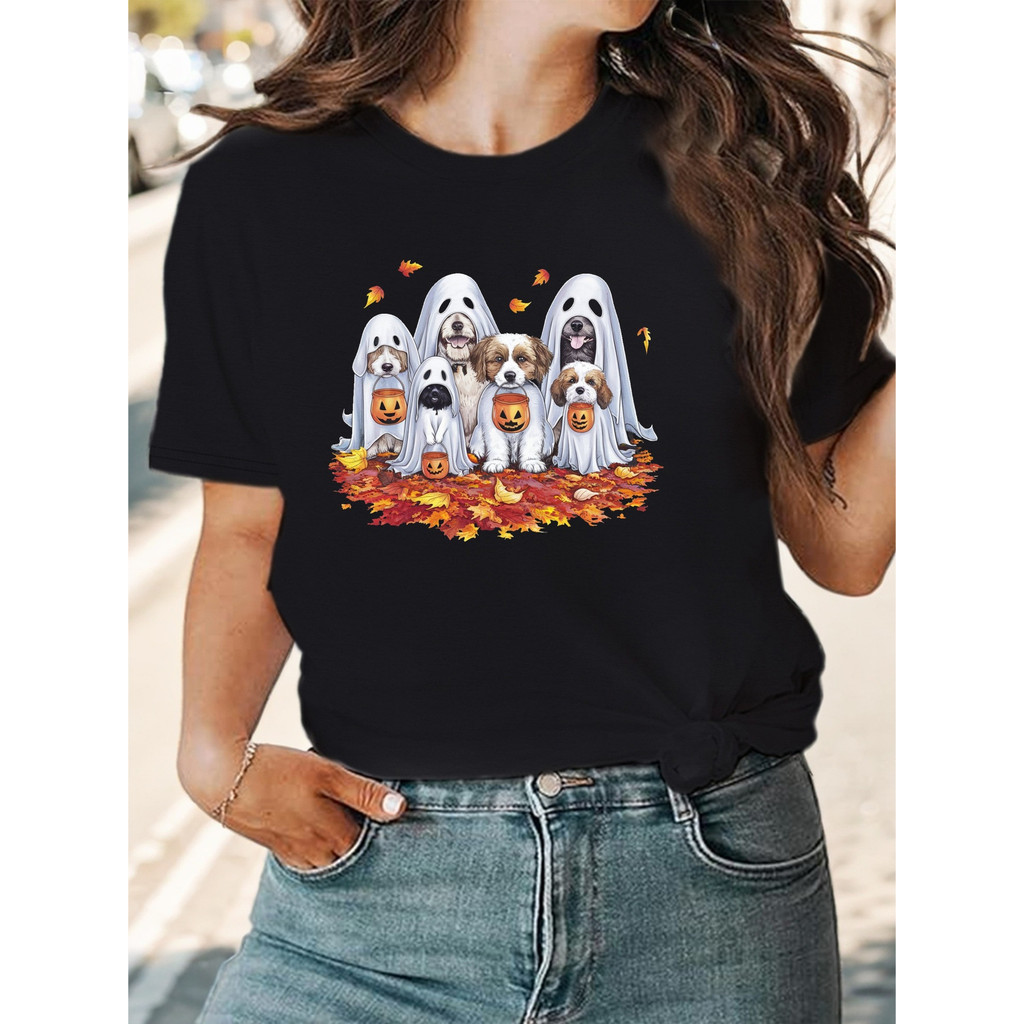 เสื้อยืดผู้หญิง comfit 2025NEW Dog LJP5