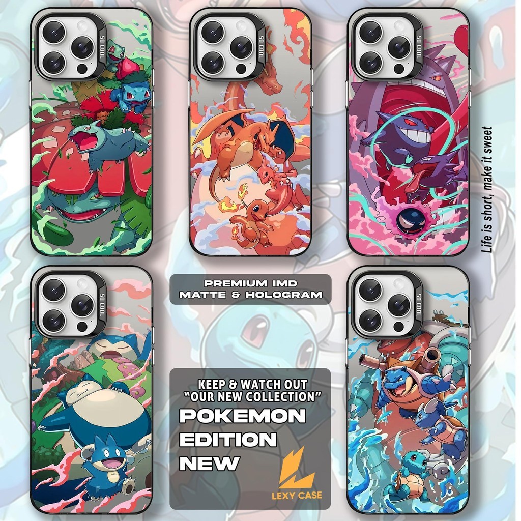 เคส IMD Oppo A17 A16 A16K A15 A5S A3S A76 A31 A52 A53 A54 A3X RENO 7 8 8T SM586 Pokemon Premium Mate