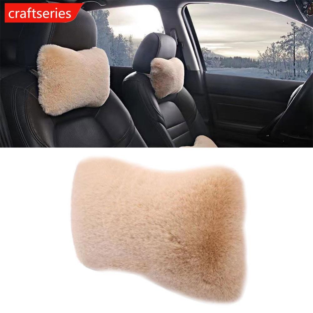 CSE ฤดูหนาวตุ๊กตานุ่มรถที่นั่งคอ Rest หมอน Headrest Plush ความอบอุ่น Comfort Lumbar Neck หมอนสนับสนุ