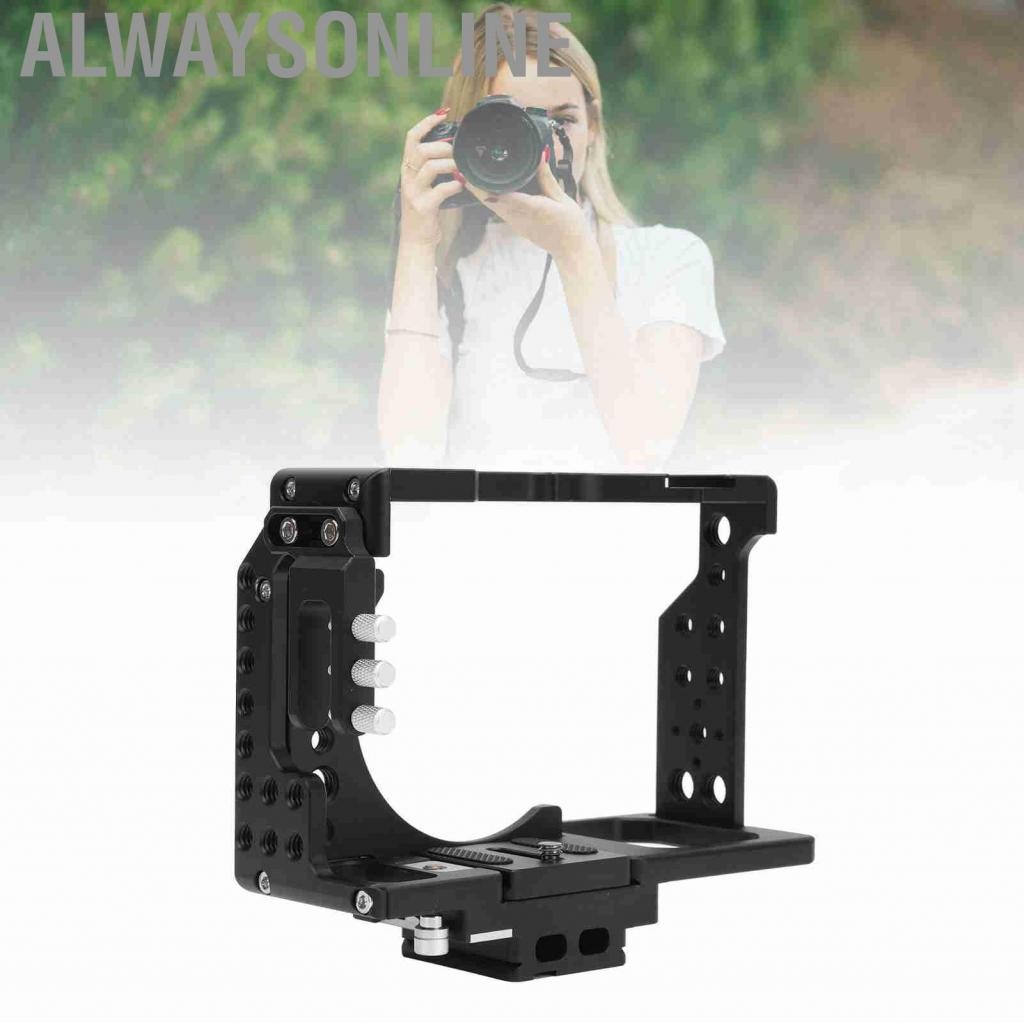 Alwaysonline ALWOLLSONLINE-TH CAGE CAGE ALUMINUM CASE CASE CASE RIG สำหรับ A7K A7II A7III A7SII A7RI