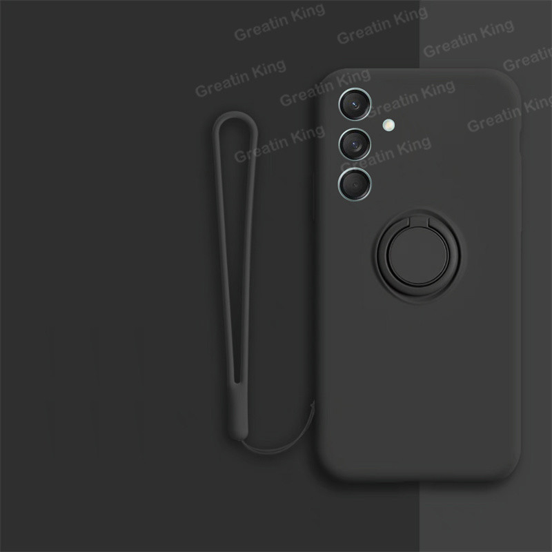 โลหะสีดําแม่เหล็กที่วางโทรศัพท์ป้องกันเคสโทรศัพท์สําหรับ Samsung Galaxy M55 5G SM-M556B/ Galaxy C55 