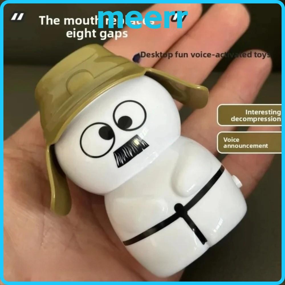 MEERR Baga Voice Toy, พวงกุญแจควบคุมเสียง Widget 8 ซม., เสียงตลก Widget Voice Display Kids